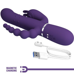 PRETTY LOVE - CAMMY TRIPLE VIBRATOR MULTIFUNKTION 4 IN 1 LILA – Produktansicht 8