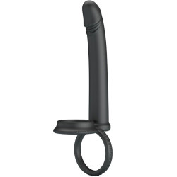 PRETTY LOVE - DILLION DOPPELTE PENETRATION DOPPELTER COCKRING SCHWARZ – Produktansicht 3
