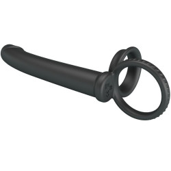 PRETTY LOVE - DILLION DOPPELTE PENETRATION DOPPELTER COCKRING SCHWARZ – Produktansicht 4