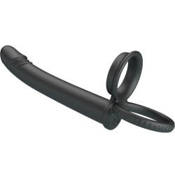 PRETTY LOVE - DILLION DOPPELTE PENETRATION DOPPELTER COCKRING SCHWARZ – Produktansicht 5