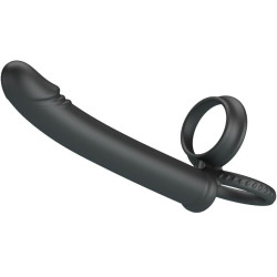 PRETTY LOVE - DILLION DOPPELTE PENETRATION DOPPELTER COCKRING SCHWARZ – Produktansicht 6