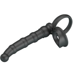 PRETTY LOVE - TATUM VIBRIERENDER PENISRING MIT STECKER 10 VIBRATIONEN SCHWARZ – Produktansicht 3