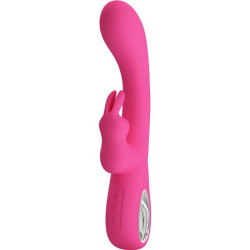 PRETTY LOVE - NOVAK RABBIT VIBRATOR 12 VIBRATIONEN ROSA – Produktansicht 3