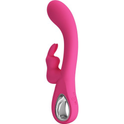 PRETTY LOVE - NOVAK RABBIT VIBRATOR 12 VIBRATIONEN ROSA – Produktansicht 5