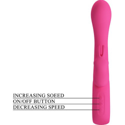 PRETTY LOVE - NOVAK RABBIT VIBRATOR 12 VIBRATIONEN ROSA – Produktansicht 7