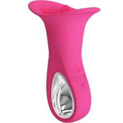 PRETTY LOVE - CLYDE ORALVIBRATOR VIBRIERENDE ZUNGE 12 VIBRATIONEN ROSA – Produktansicht 5