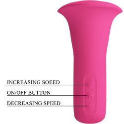 PRETTY LOVE - CLYDE ORALVIBRATOR VIBRIERENDE ZUNGE 12 VIBRATIONEN ROSA – Produktansicht 7