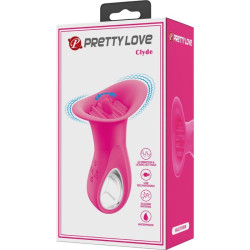 PRETTY LOVE - CLYDE ORALVIBRATOR VIBRIERENDE ZUNGE 12 VIBRATIONEN ROSA – Produktansicht 10