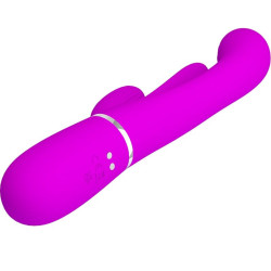 PRETTY LOVE - SHANIA TRIPLE RABBIT VIBRATOR MULTIFUNKTIONS-ROSA – Produktansicht 4