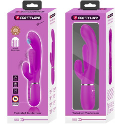 PRETTY LOVE - SHANIA TRIPLE RABBIT VIBRATOR MULTIFUNKTIONS-ROSA – Produktansicht 8
