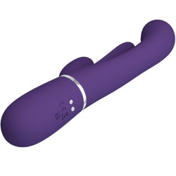 PRETTY LOVE - SHANIA TRIPLE RABBIT VIBRATOR MULTIFUNKTIONS-LILA – Produktansicht 6