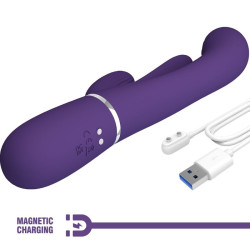 PRETTY LOVE - SHANIA TRIPLE RABBIT VIBRATOR MULTIFUNKTIONS-LILA – Produktansicht 10