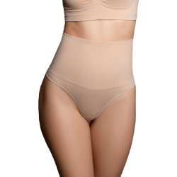 BYE-BRA - NAHTLOSER GÜRTEL STIL TANGA BEIGE GRÖSSE – Produktansicht 2