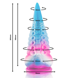 EPIC - PHORCYS BLAUER TENTAKEL-DILDO, GROSSE GRÖSSE – Produktansicht 5