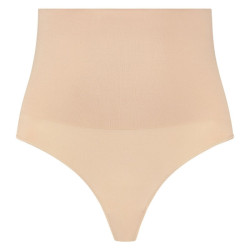 BYE-BRA - NAHTLOSER GÜRTEL STIL TANGA BEIGE GRÖSSE – Produktansicht 3