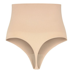 BYE-BRA - NAHTLOSER GÜRTEL STIL TANGA BEIGE GRÖSSE – Produktansicht 4