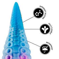 EPIC - PHORCYS BLAUER TENTAKEL-DILDO, GROSSE GRÖSSE – Produktansicht 7