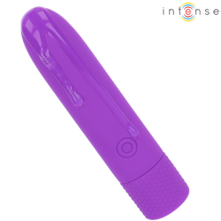 INTENSE - SYMONE USB WIEDERAUFLADBARER VIBRIERENDER BULLET 8 VIBRATIONEN LILA 10 X 2,2 CM – Produktansicht 3