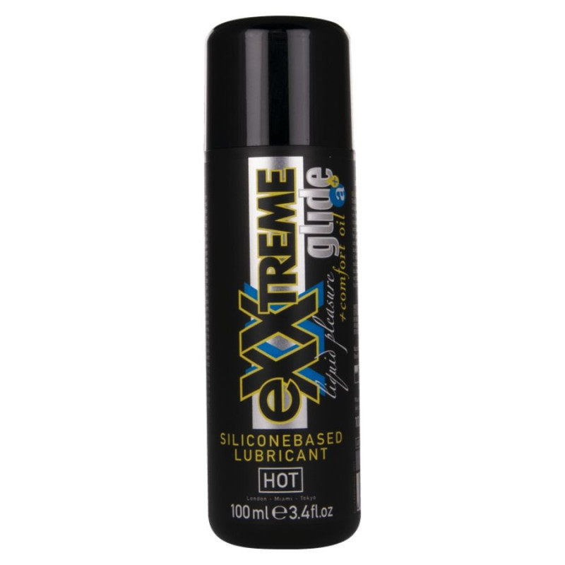 HOT – EXTRA GLEITENDES SILIKONBASIERTES GLEITMITTEL + KOMFORTÖL A+ 100 ML