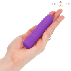 INTENSE - SYMONE USB WIEDERAUFLADBARER VIBRIERENDER BULLET 8 VIBRATIONEN LILA 10 X 2,2 CM – Produktansicht 6