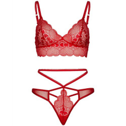 LEG AVENUE - 2-TEILIGES SET, SPITZEN-BRALET UND TANGA M/L – Produktansicht 3