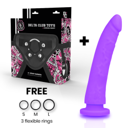 DELTA CLUB - TOYS ARNES + DONG LILA SILIKON 20 CM -O- 4 CM – Produktansicht 2