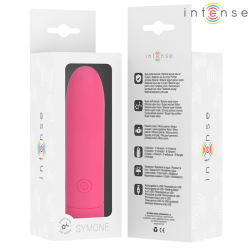 INTENSE - SYMONE USB WIEDERAUFLADBARER VIBRIERENDER BULLET 8 VIBRATIONEN ROSA 10 X 2,2 CM – Produktansicht 7