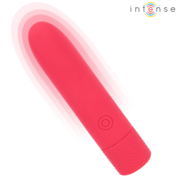 INTENSE - SYMONE USB WIEDERAUFLADBARER VIBRIERENDER BULLET 8 VIBRATIONEN ROT 10 X 2,2 CM – Produktansicht 2