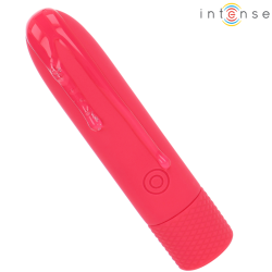 INTENSE - SYMONE USB WIEDERAUFLADBARER VIBRIERENDER BULLET 8 VIBRATIONEN ROT 10 X 2,2 CM – Produktansicht 3