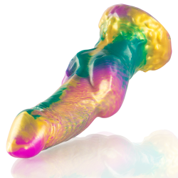 EPIC - IRIS DILDO MIT REGENBOGENFARBENEN HODEN DER VERGNÜGUNG – Produktansicht 4