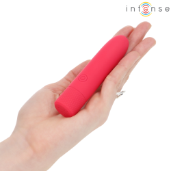 INTENSE - SYMONE USB WIEDERAUFLADBARER VIBRIERENDER BULLET 8 VIBRATIONEN ROT 10 X 2,2 CM – Produktansicht 6