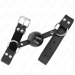 KINK - WEICHER UND FESTER KUGELKOPF 4 CM MIT KUNSTLEDERBAND 62 x 2,5 CM VERSTELLBAR 42-58 CM – Produktansicht 2