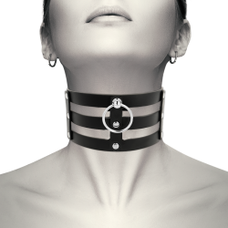 COQUETTE CHIC DESIRE - VEGANES LEDER-HALSBAND IM FETISCH-STIL – Produktansicht 2