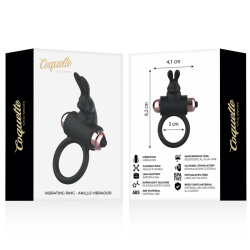 COQUETTE CHIC DESIRE - COCKRING MIT VIBRATOR SCHWARZ/ GOLD – Produktansicht 9
