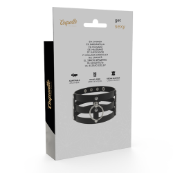 COQUETTE CHIC DESIRE - VEGANES LEDER-HALSBAND IM FETISCH-STIL – Produktansicht 7