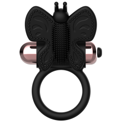 COQUETTE CHIC DESIRE - COCKRING SCHMETTERLING MIT VIBRATOR SCHWARZ/ GOLD – Produktansicht 6