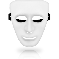 OHMAMA - MASKEN, WEISSE MASKE, EINE GRÖSSE – Produktansicht 2