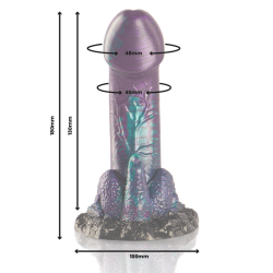 EPIC - BASILISK DILDO DOPPELT SCHUPPIG VERGNÜGEN, KLEINE GRÖSSE – Produktansicht 3