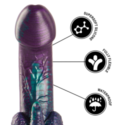 EPIC - BASILISK DILDO DOPPELT SCHUPPIG VERGNÜGEN, KLEINE GRÖSSE – Produktansicht 7