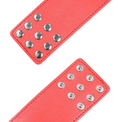 OHMAMA FETISH - ROTE HANDSCHELLEN MIT SCHNAPPVERSCHLUSS – Produktansicht 5