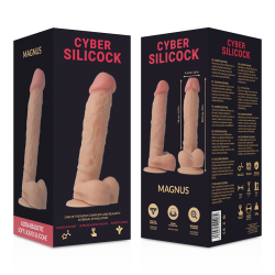 CYBER SILICOCK - STRAP-ON MAGNUS FLÜSSIGE SILIKON MIT 3 RINGEN GRATIS 20.5 CM -O- 4.1 CM – Produktansicht 8