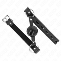 KINK - TPE BALL 4 CM KNEBEL MIT SCHWARZEM SCHLOSS 60 x 2 CM – Produktansicht 2