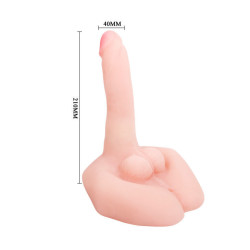 BAILE - MR GROSSER REALISTISCHER PENIS UND ANUSMASTURBATOR – Produktansicht 4