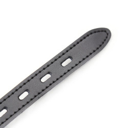 OHMAMA FETISH - SILIKON-BALLGAG MIT LEDERGÜRTEL (VORHÄNGESCHLOSS INKLUSIVE) – Produktansicht 7