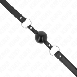 KINK - TPE BALL 4 CM KNEBEL MIT SCHWARZEM SCHLOSS 60 x 2 CM – Produktansicht 4