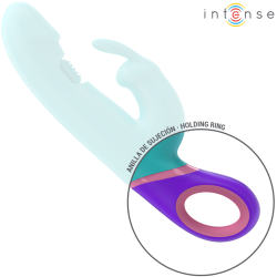 INTENSE - MONICA RABBIT VIBRATOR MIT ROTIERENDEM G-SPOT-STIMULATOR BLAU – Produktansicht 5