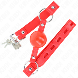 KINK - TPE-BALL 4 CM KNEBEL MIT ROJO-SCHLOSS 60 x 2 CM – Produktansicht 2