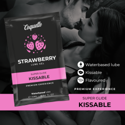 COQUETTE CHIC DESIRE - KUSSBARES SCHMIERMITTEL AUF ERDBEERWASSERBASIS TASCHE 10 ML – Produktansicht 3