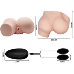 CRAZY BULL - HINTERN MIT REALISTISCHER VAGINA UND ANUS UND VIBRATION – Produktansicht 10