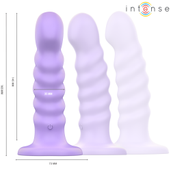 INTENSE - BRENDA VIBRATOR GRÖSSE M SPIRALENDESIGN 10 VIBRATIONEN LILA FERNBEDIENUNG – D-241972 – Produktansicht 2